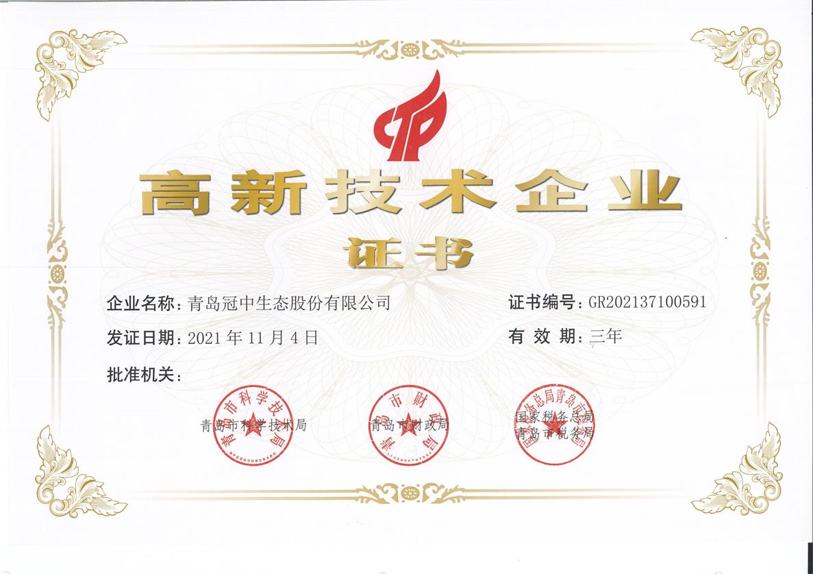 高新技术企业-冠中